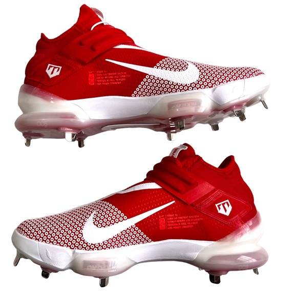 Nike Force Zoom Trout 7 Metal Baseball Cleats Men’s Size 14 Red White CI3134-602 - Picture 2 of 13